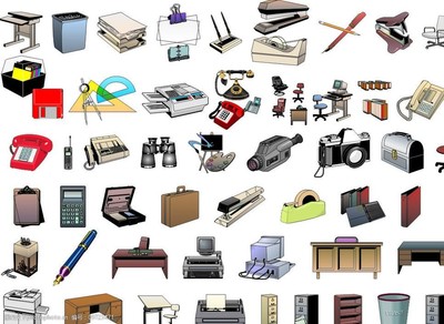 办公用品与日用百货矢量素材 提升设计效率的创意宝藏